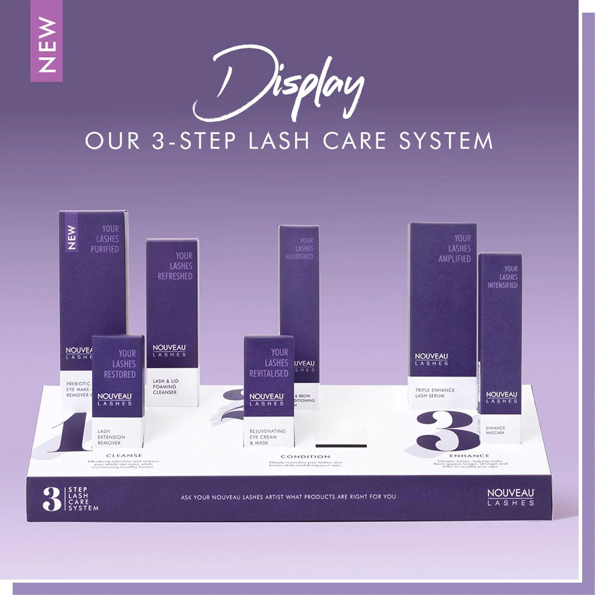 Lash Care Display + Stock